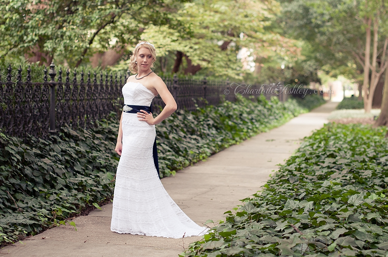 Lace House Bridal Portrait | Charlotte Ashley Photography