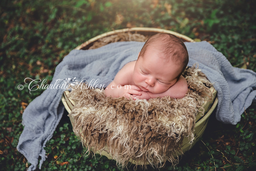 outdoor newborn | Lexington, SC | Charlotte Ashley Photography